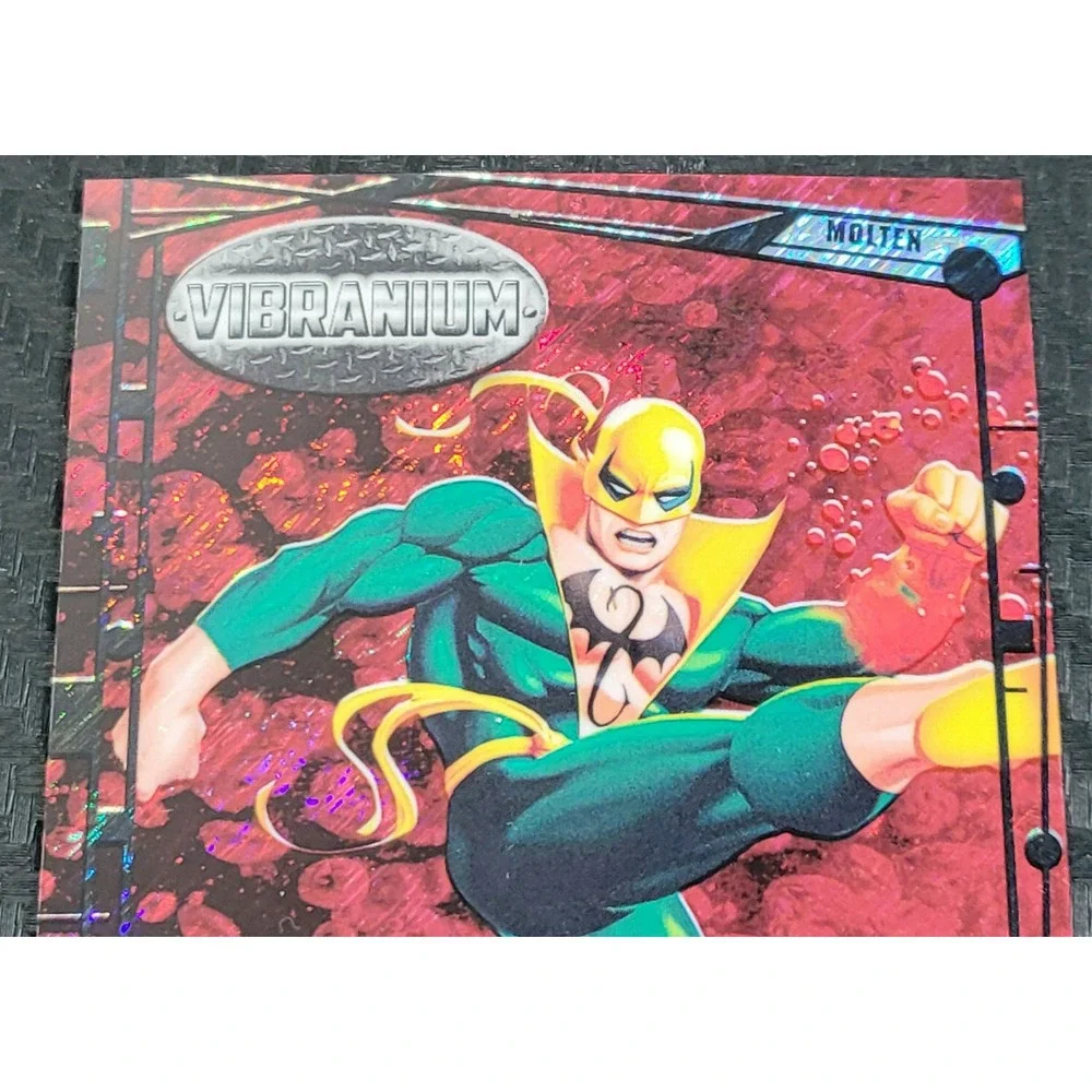 2015 MARVEL‎ VIBRANIUM - IRON FIST #D 22/299 MOLTEN RARE RAW FRAME VARIANT